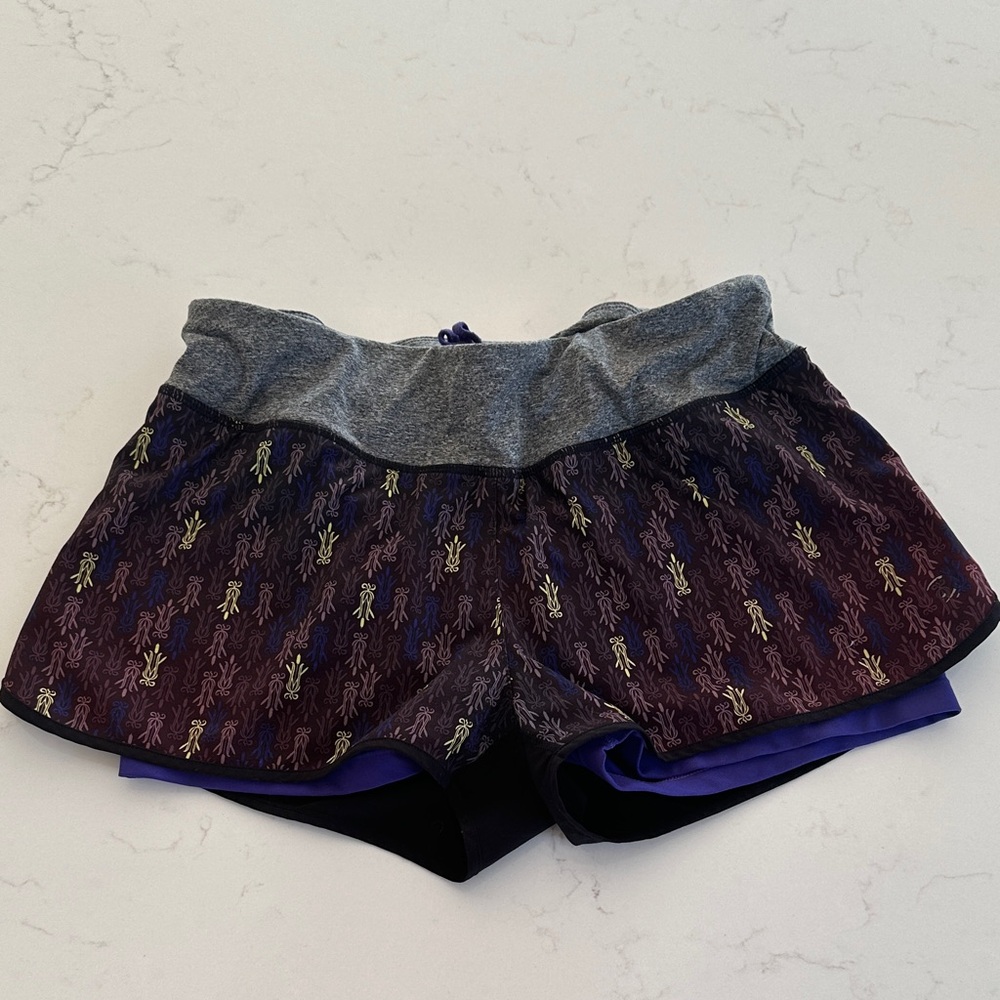 MPG Gray and Purple Athletic Shorts